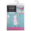 Picture of FLAT PACK GIFT BOX UNICORN